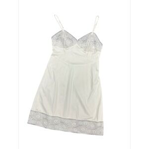 Vintage Vanity Fair‎ Lace Trim Slip Dress Cream Size 36/S